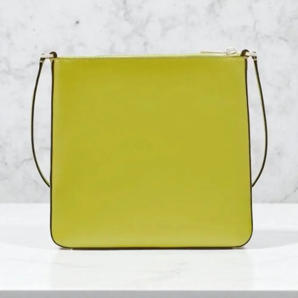 Kate Spade Sadie North South Crossbody in Fern Moss Green Leather k7379